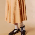 リサイクルレザー Tストラップシューズ