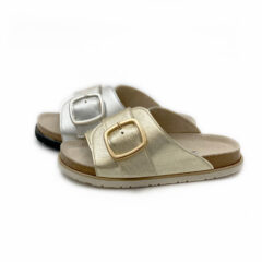 フットベットサンダル 40mmバックル #ゴールド #シルバー